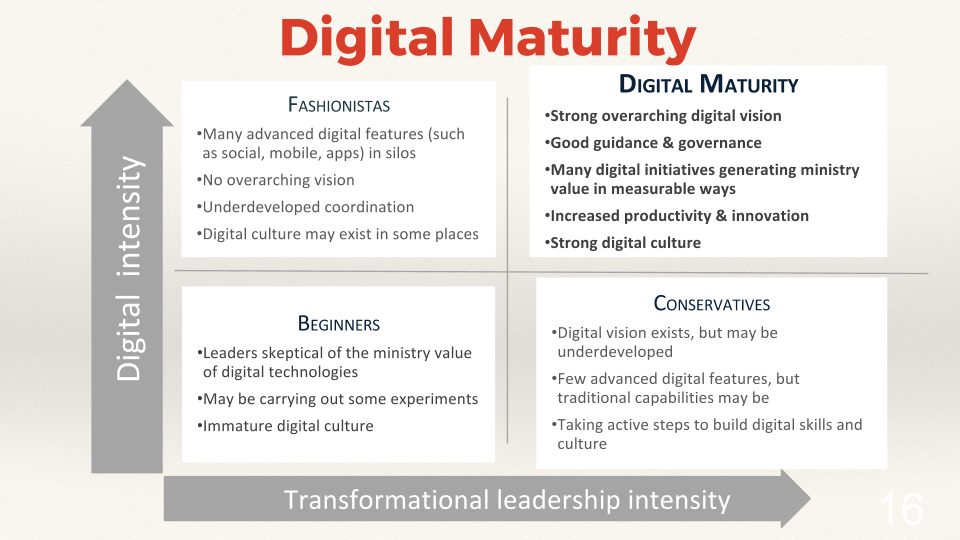 Digital Maturity matrix